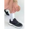 Slar Siyah Cilt Bağcıklı Spor Ayakkabı