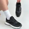 Slar Siyah Cilt Bağcıklı Spor Ayakkabı
