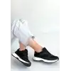 Slar Siyah Cilt Simli Bağcıklı Spor Ayakkabı