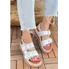 STAN BEYAZ CİLT SANDALET
