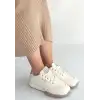 TAWEN BEJ CİLT BAĞCIKLI SPOR AYAKKABI