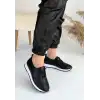 TONE SİYAH CİLT BAĞCIKLI SPOR AYAKKABI