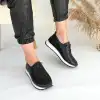 TONE SİYAH CİLT BAĞCIKLI SPOR AYAKKABI
