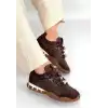 TUES KAHVERENGİ NUBUK BAĞCIKLI SPOR AYAKKABI