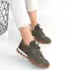 TUES YEŞİL NUBUK BAĞCIKLI SPOR AYAKKABI