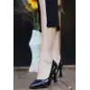 Ulba Siyah Rugan Stiletto Ayakkabı