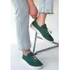 WARTE YEŞİL SÜET BAĞCIKLI SPOR AYAKKABI