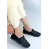 Wens Siyah Deri Spor Ayakkabı