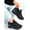 WEOR SİYAH TRİKO BAĞCIKLI SPOR AYAKKABI