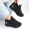 WEOR SİYAH TRİKO BAĞCIKLI SPOR AYAKKABI