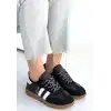 ZERTİ SİYAH CİLT BAĞCIKLI SPOR AYAKKABI