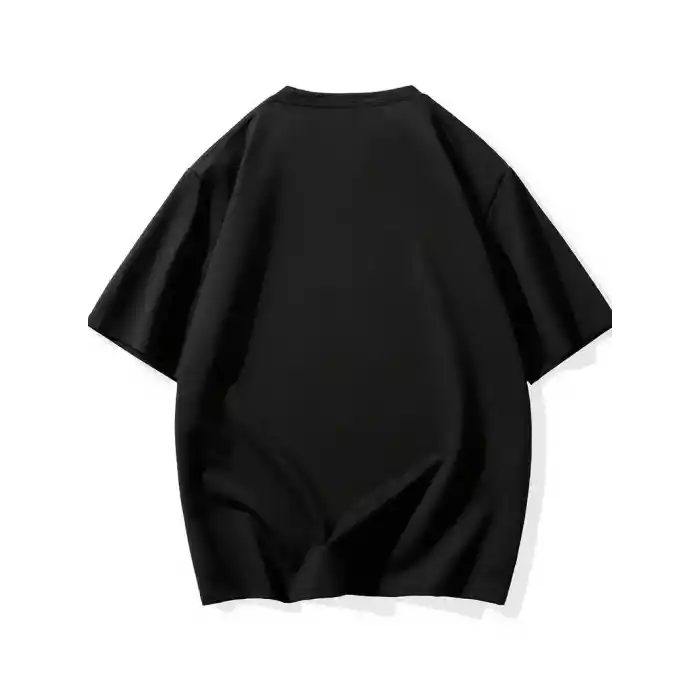 Neden Bana Bakıyorsun? Komik Kedi Grafik Tişört - Dijital Baskılı Siyah Bol Kesim Streetwear Tişört, Erkekler için Dört Mevsim Günlük Gömlek - Siyah