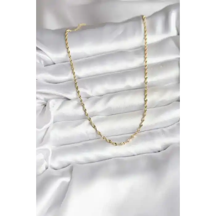 14K Gold Renk Kaplama Burgu Model CM Kadın Kolye