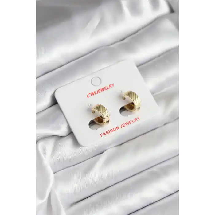 14K Gold Renk Kaplama CM Kadın Küpe