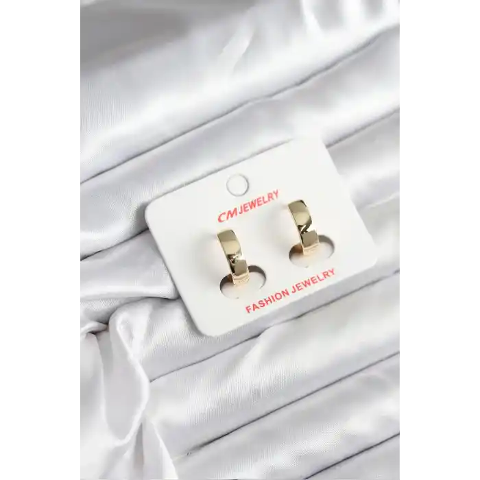 14K Gold Renk Kaplama CM Kadın Küpe