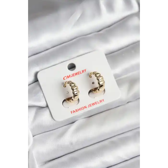 14K Gold Renk Kaplama CM Kadın Küpe