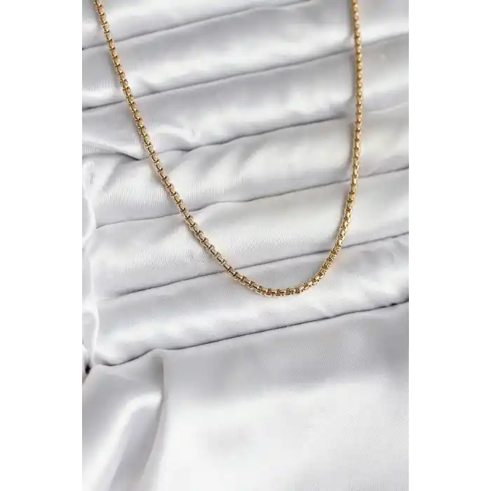 14K Gold Renk Kaplama Zincir Model CM Kadın Kolye