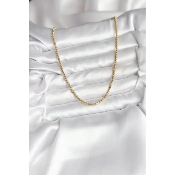 14K Gold Renk Kaplama Zincir Model CM Kadın Kolye