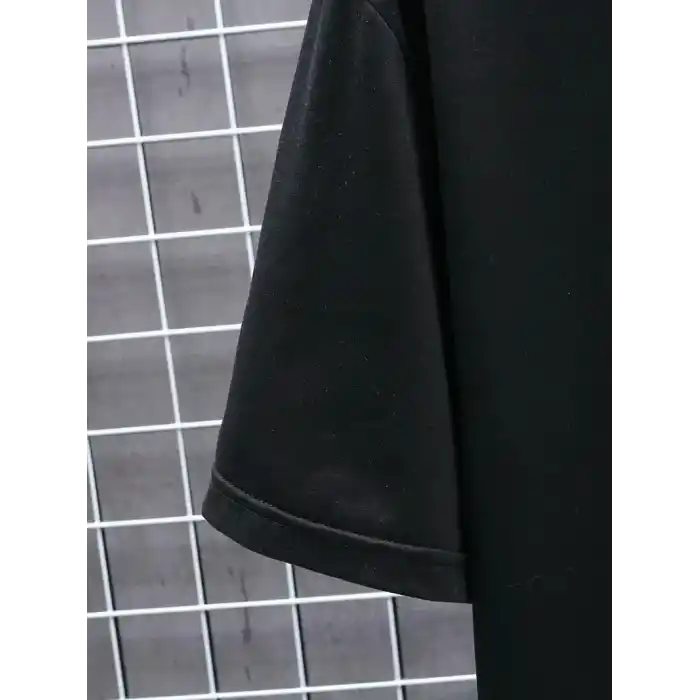 20/1 Penye Compack FUTRE Baskılı Oversize Kısa Kol Bisiklet Yaka T-shirt - Siyah