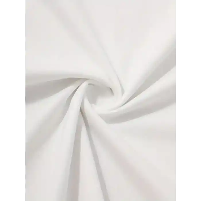 20/1 Penye Compack Palmiye Ön Baskılı Oversize Bisiklet Yaka Kısa Kol Yazlık T-shirt - Beyaz