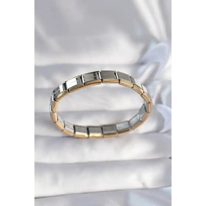 316L Çelik Çift Renk Yazılı Nomination Bileklik