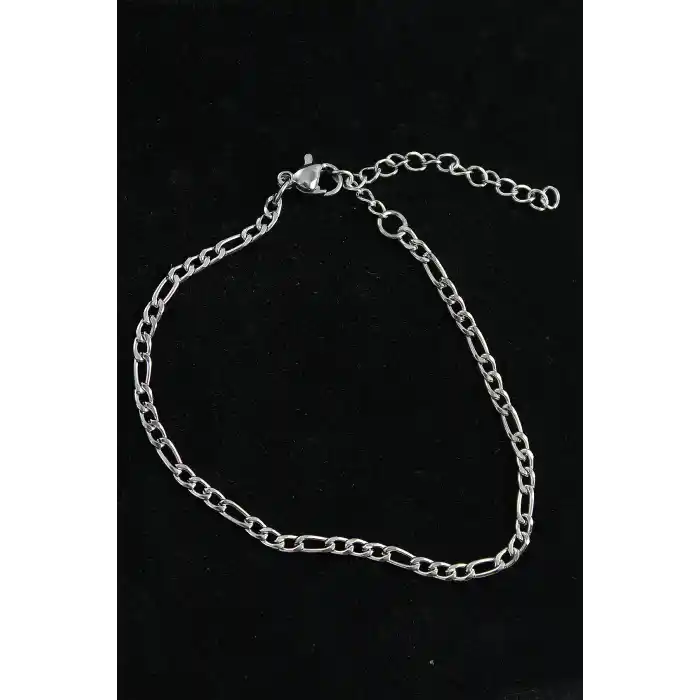 316L Çelik Figaro Model Gümüş Renk Erkek Bileklik