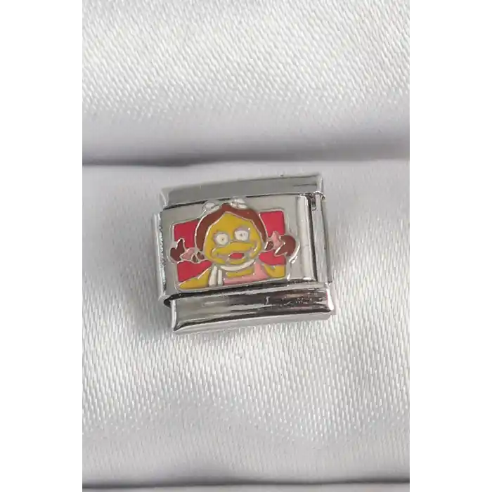 316L Çelik Gümüş Renk Renkli Çocuk İşlemeli Nomination Charm