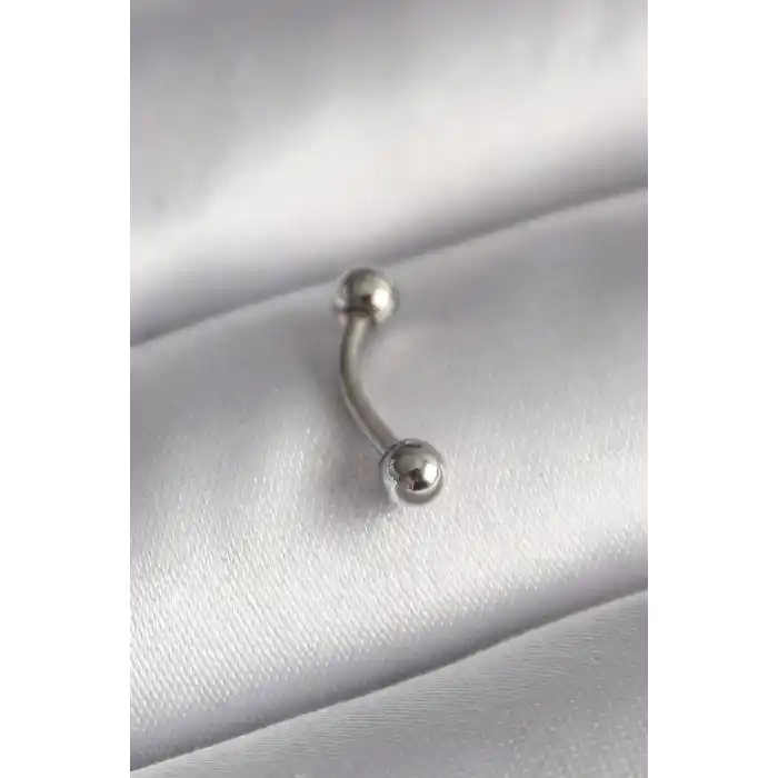 316L Çelik Gümüş Renk Topçuk Model Piercing