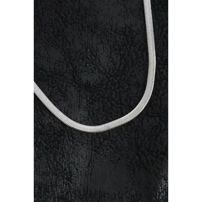 316L Çelik Klasik İtalyan Zincir Model Gümüş Renk Erkek Kolye