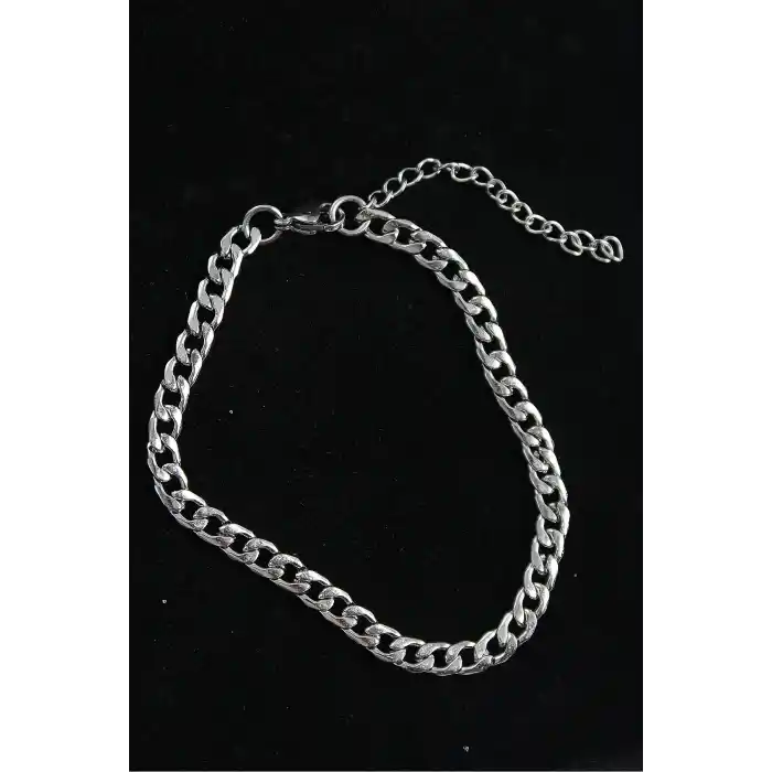 316L Çelik Klasik Model Gümüş Renk Erkek Bileklik