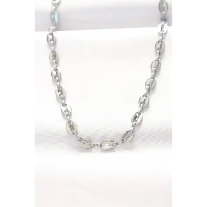 316L Çelik Silver Renk Gemici Zincir Kolye