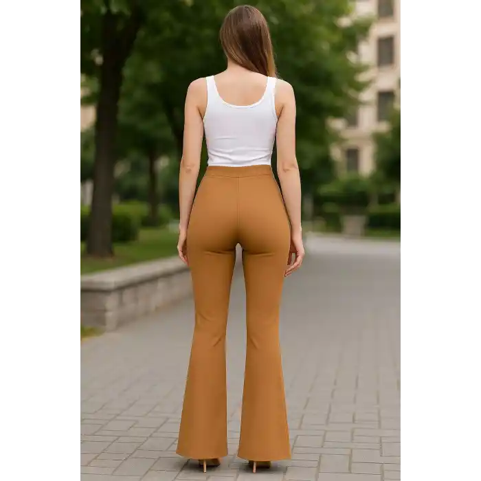 Atlas palazzo pantolon kamel
