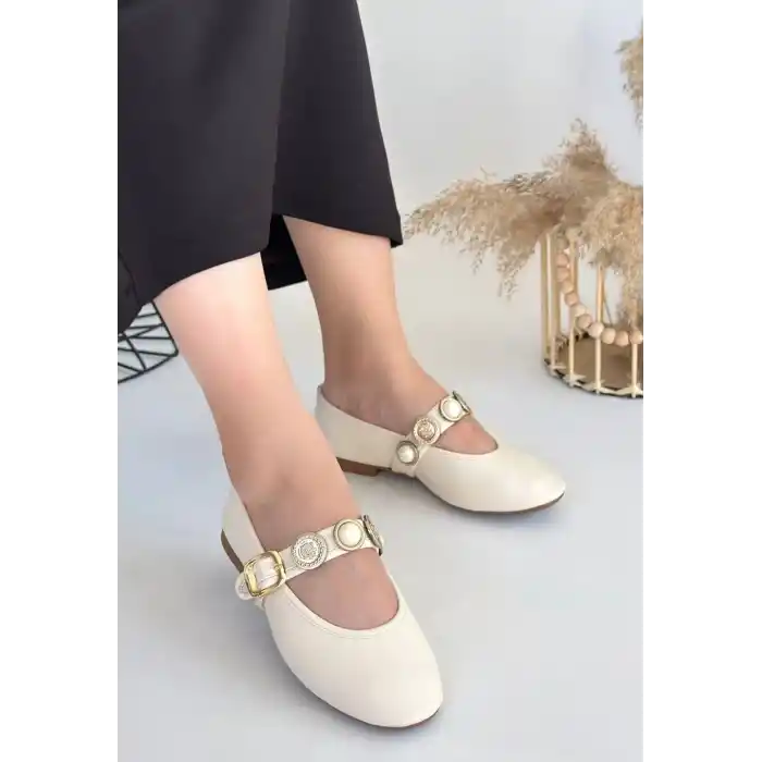 Atnis Bej Cilt Babet Ayakkabı