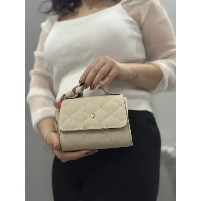 Bej cilt zoje çanta