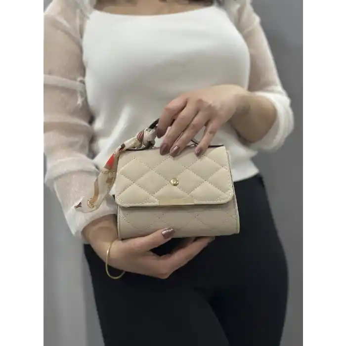 Bej cilt zoje çanta