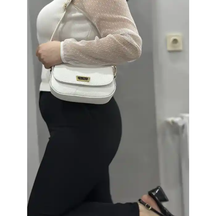 Beyaz cilt jessi çanta