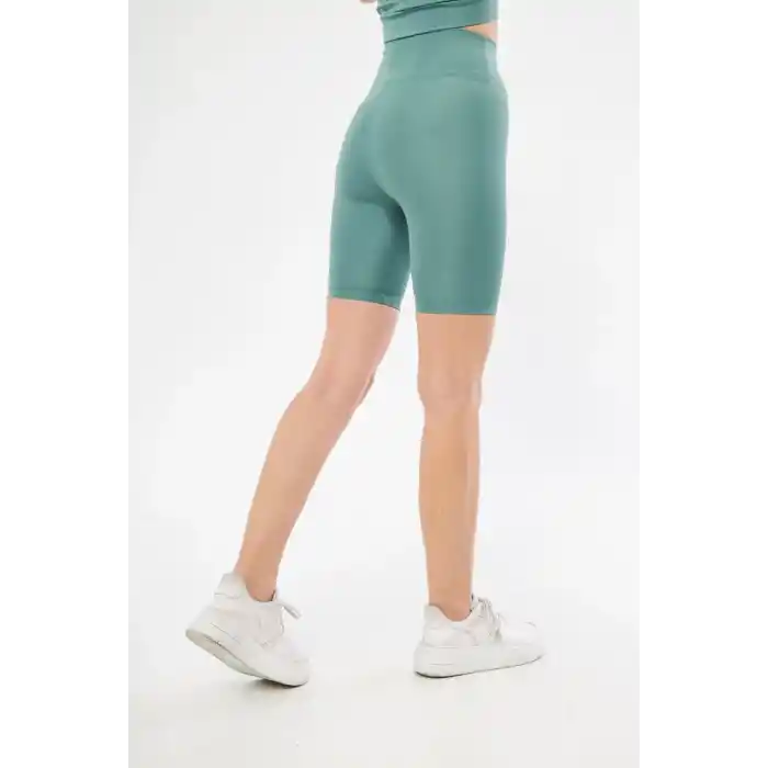 Biker Sporcu Şort - Mint Yeşil