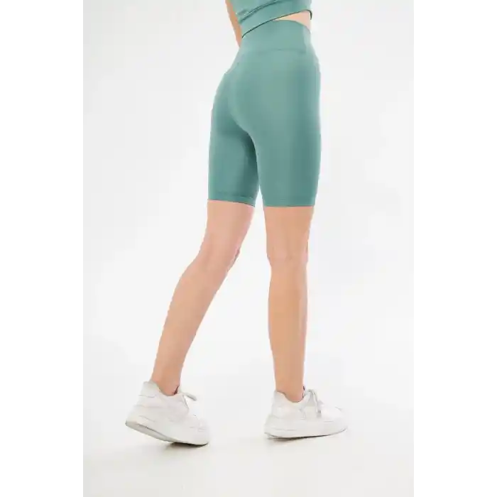 Biker Sporcu Şort - Mint Yeşil
