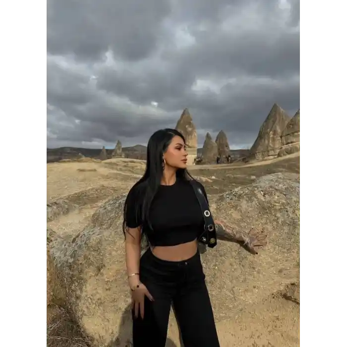 Bol paça pantolonlu alt üst takım