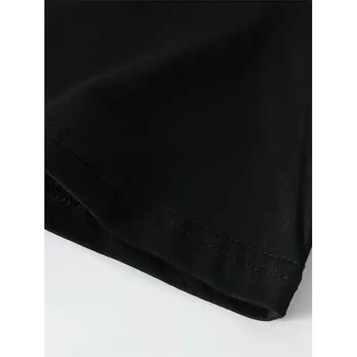 Büyük Beden Erkek Whatever Baskılı Tişört, Oversize Erkekler İçin Yaz Modası Kısa Kollu Tişörtler - Siyah