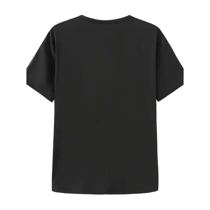 Canlı Harf Baskılı Büyük Boy Oversize Kısa Kollu Tişört - Yumuşak, Nefes Alabilir, Kadınlar için Rahat Yaz ve İlkbaharın Vazgeçilmezi - Rahat Kesim, Rahat, Şık Kadın Giysileri - Siyah