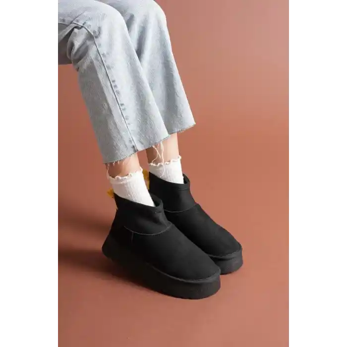 Cuen Siyah Süet Bot