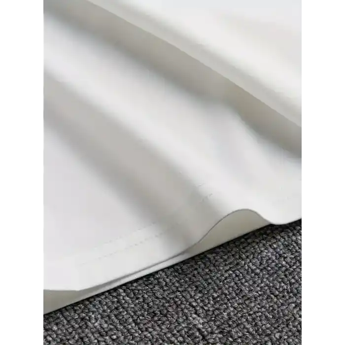 erkekler için Ön Arka Baskılı PERFECTLY günlük Kısa Kol tişört - Beyaz