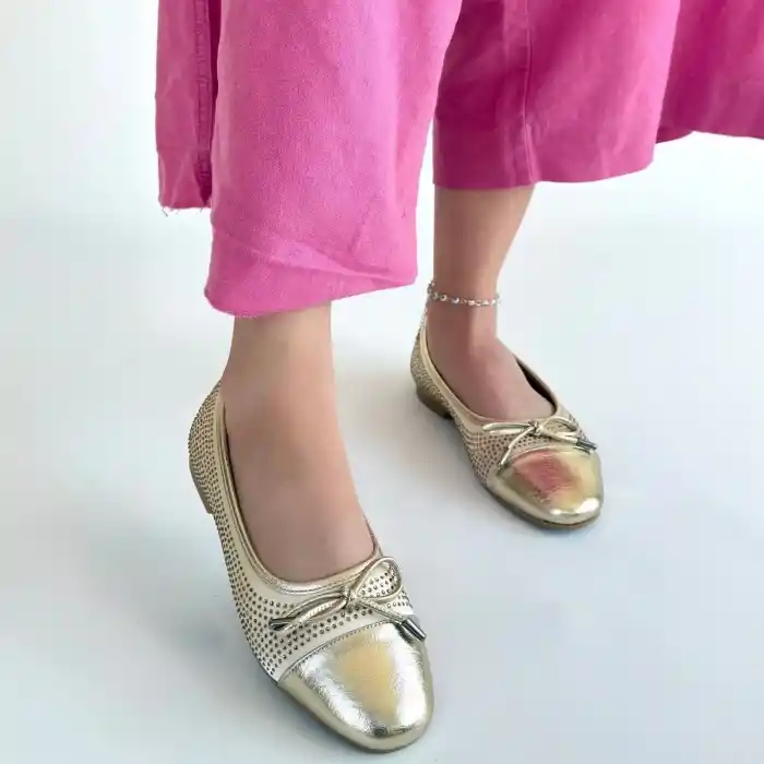 Etya Gold Cilt Babet Ayakkabı