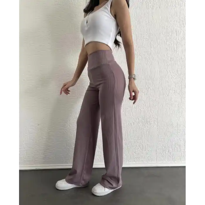 fitilli palazzo pantolon sütlükahve