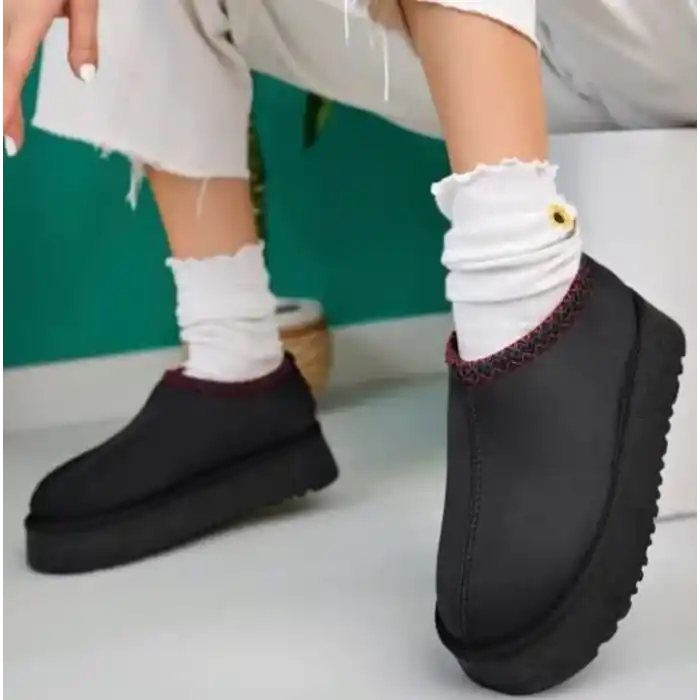 Foyk Siyah Süet Bot