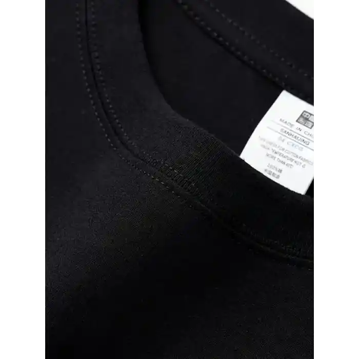 Geniş Kesim Pamuklu Tişört - GANDHI The Project Baskılı, Siyah, Rahat Kesim, Kısa Kollu, Günlük Kıyafet, Her Gün Giyilebilecek Tişört- Siyah