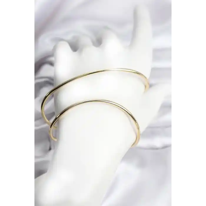 Gold Renk Pirinç El Bileziği