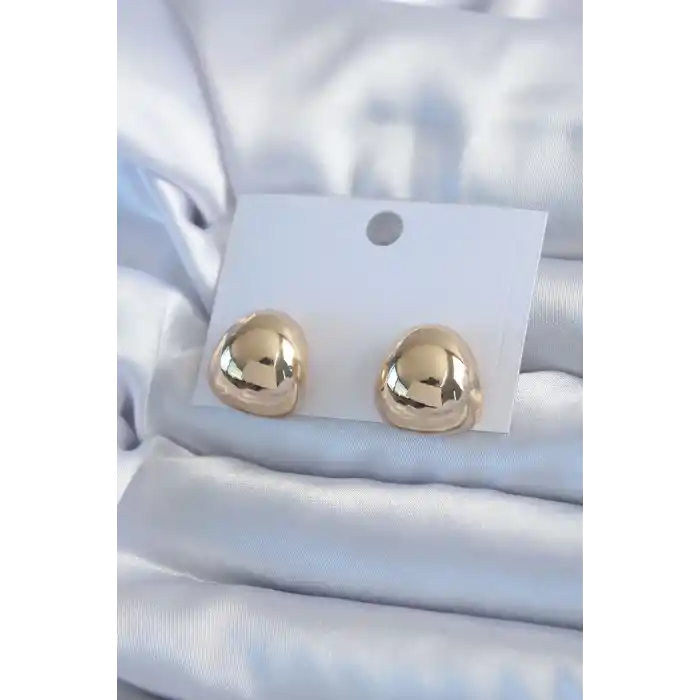 Gold Renk Pirinç Kadın Küpe