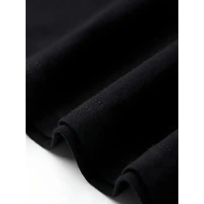 Güneş Gözlüğü Grafikli Karikatür Tavşan Oversize Kısa Kollu Tişört Çift Tişört, İlkbahar Ve Yaz- Siyah